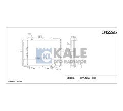 Radyatör Su H-100 Kamyonet  97-04 26Mm (Mt) Brazıng