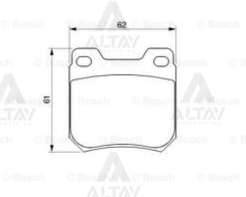 Fren Balata Vectra B 96-03 / Omega A 86-94 Kalınlık 15Mm Arka