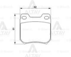 Fren Balata Vectra B 96-03 / Omega A 86-94 Kalınlık 15Mm Arka