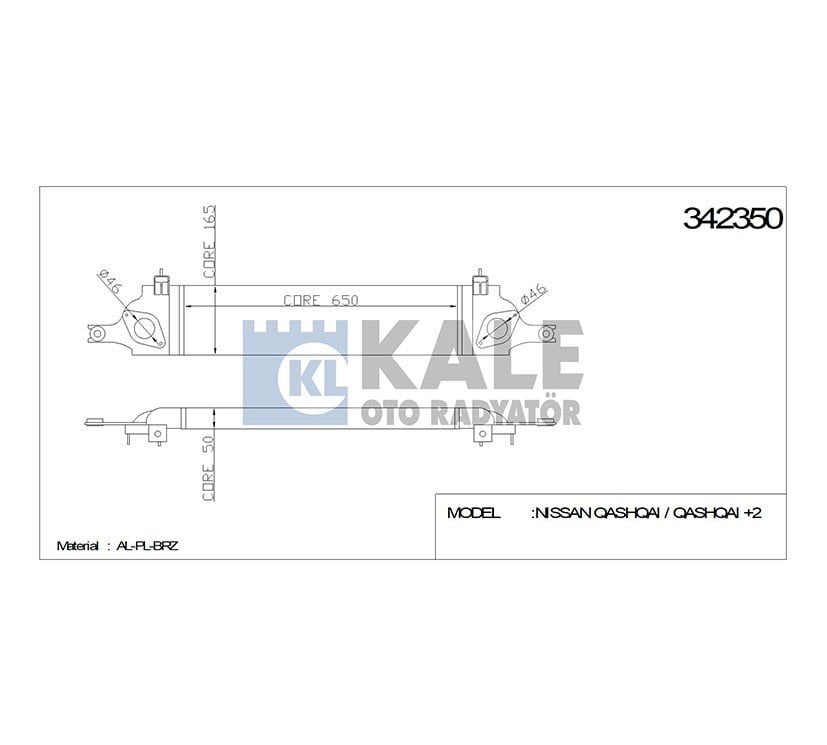 Intercooler (Ara Soğutucu) Qashqaı 07-13 / 1.5 -2.0 Dcı 14461Bb30A