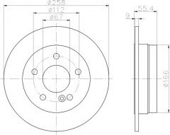 Fren Aynası Arka 124-201-202  - A2024230012