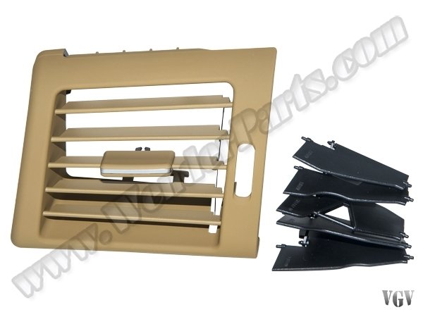 Klima/Kalorifer Izgarası W251 Ön Sol; Bej 2005-10 - 2518300154BG