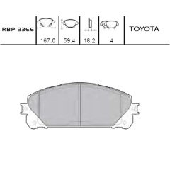 On Fren Balata - Rav4 2012- RBP-3366