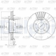 FREN DISKI PASSAT / A4 / A6 / SUPERB 97-04 / ON 288mm (SET)
