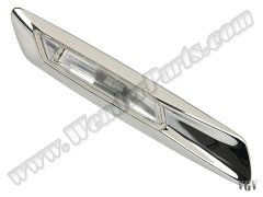 Çamurluk Sinyali F10 Sol; (Beyaz) Krom Çerçeveli 2010-13 - 63137154167