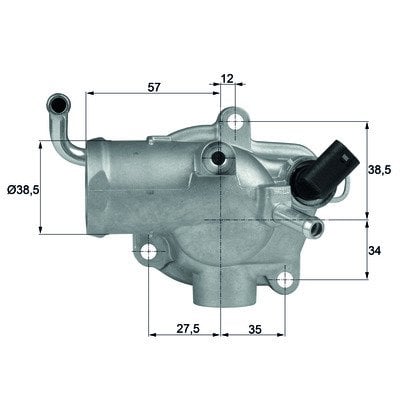 Termostat 87C M.Benz Pkw Om 612/613 W163 Ml 270 Cdı Th 12 87