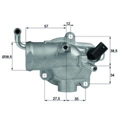 Termostat 87C M.Benz Pkw Om 612/613 W163 Ml 270 Cdı Th 12 87