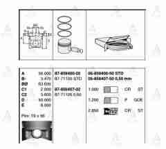 Segman Cıvıc  96-01 1.6 / Hrv  99-07 / 75.00Mm / D16Y4-D16W1 / Std 685940050