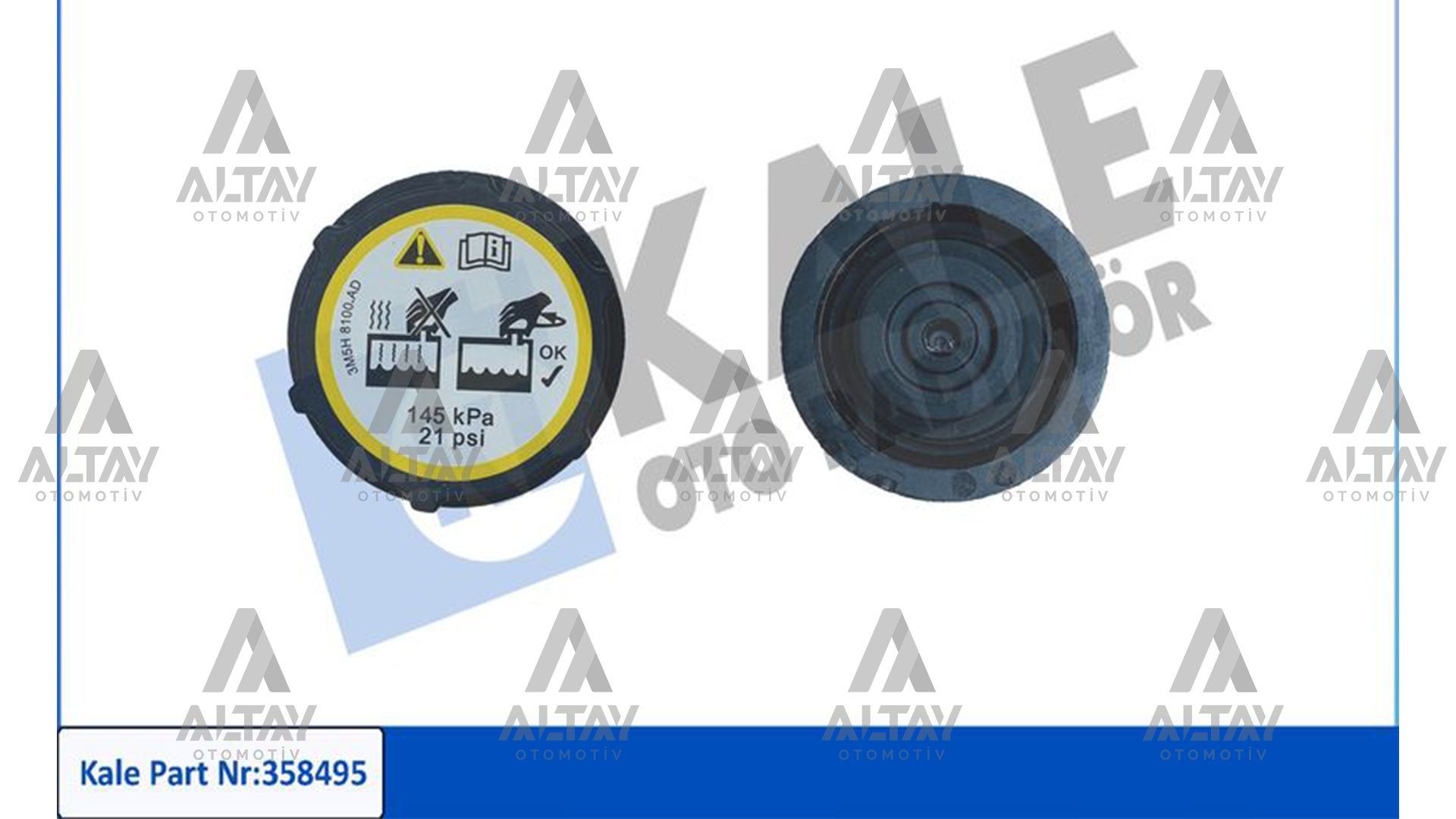 YEDEK SU DEPO KAPAĞI FOCUS / FIESTA / TRANSIT / MONDEO / KUGA / S40 / S60 03=>