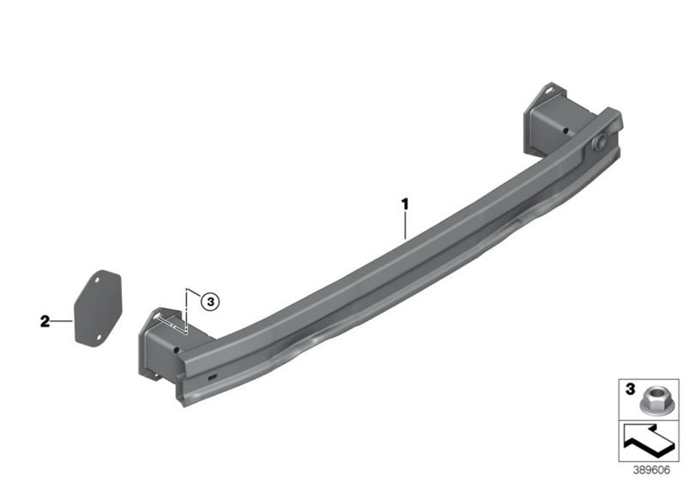 TAMPON TAŞIYICI F46 BMW 51127318825