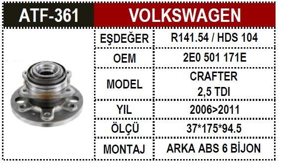 Vw Crafter Porya Arka 2E0501172D 2E0501171D 2E0501171E 2E0501172D 2E0501172F 9063500149 906