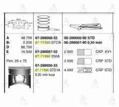 Segman H-100  94-96 / L-300  90-08 0.50 628800790