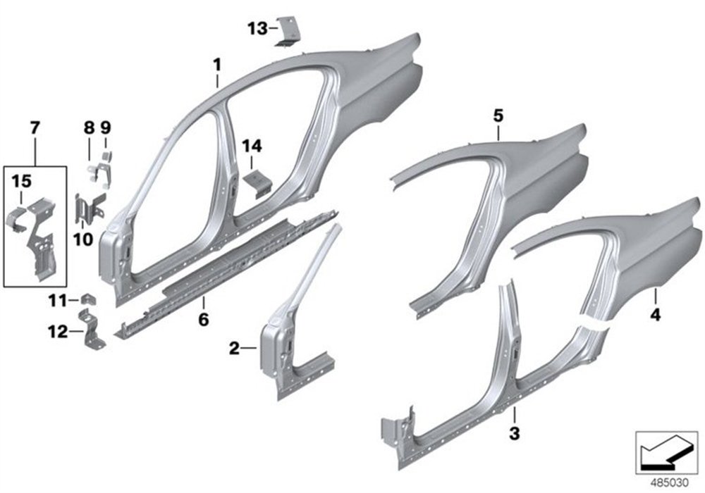 ÇAMURLUK ARKA F01/F02/L BMW 41217204487