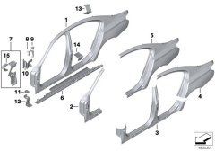 ÇAMURLUK ARKA F01/F02/L BMW 41217204487