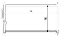 KLIMA RADYATORU CRV 97-02     600x298x16 80110-S10-003