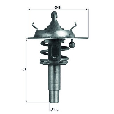 Termostat 90C Mbenz Pkw 271 203/204/209/211 2712030375 2712030575 Tx 106 90D