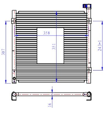 KLIMA RADYATORU CIVIC 96-01     340x375x16 80110-S01-A11