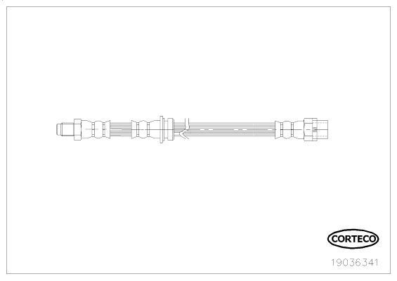 E70-71 Fren Hortumu 450 Mm Arka34306776293 34306776293 34306788437 34306853744
