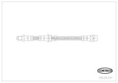 E70-71 Fren Hortumu 450 Mm Arka34306776293 34306776293 34306788437 34306853744