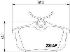 Fren Balatası Arka ForFour 2004-06 - A4544201020