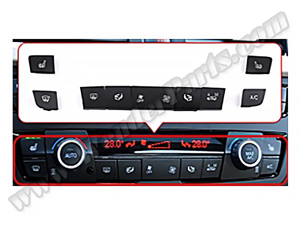Klima Tuş Takımı F20 F30 F34 F32 (Set:9ad) - 64119287341
