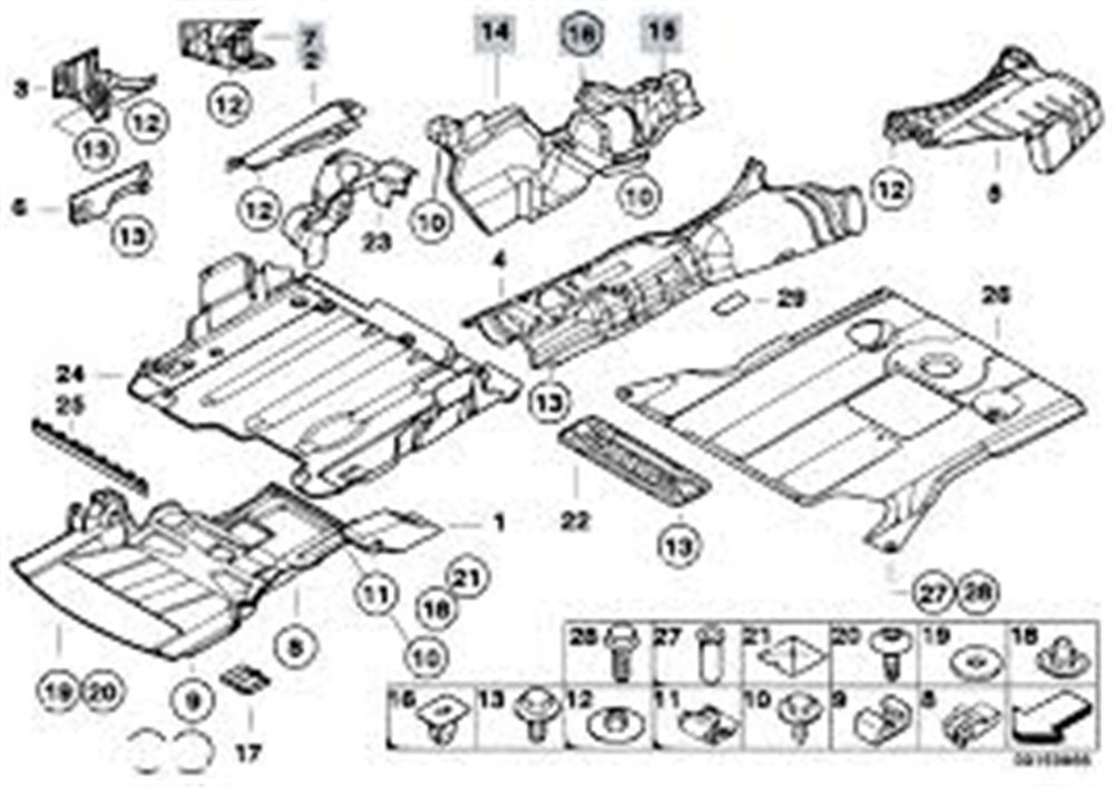 EKSOZ AMYANTI E46 BMW 51717039441