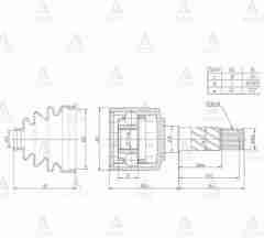 Aks Kafası İç B-2500 Ranger / Sağ 30X36X38 6M343B414Ab