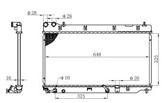 SU RADYATORU JAZZ 02-08     OTOMATIK  -  325x648x16  -  BUYUK TIP 19010-RWA-J51 / 19010-PWA-J51