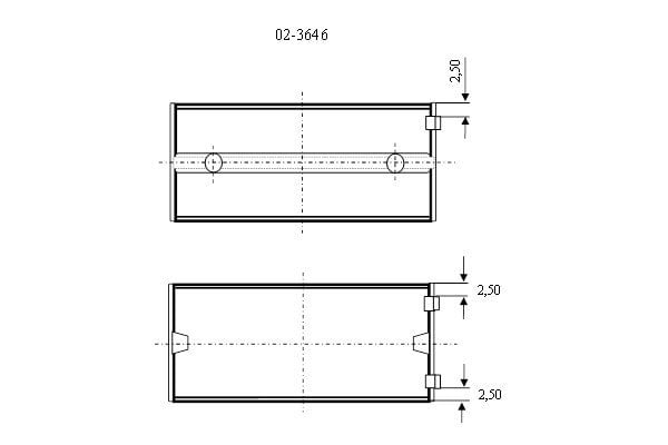 M50/52/54/57 Ana Yatak 0,50 Takım