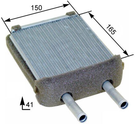 KALORİFER RADYATÖRÜ 346380 ACCENT (94 99) (BRAZING)