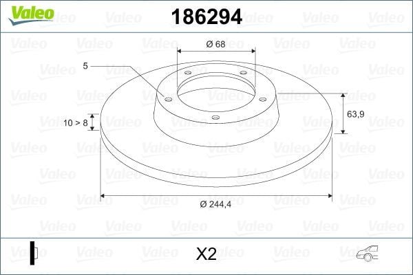 Vw A4 A6 Passat 91-05 Fren Diski Arka 4A0615601A 4A0615601A 4Ao615601A 8E0615601