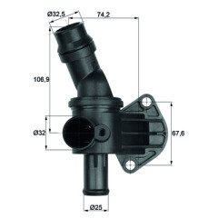 Termostat 87C Vw 2.0 Fsı Golfv-Passat,Jettaııı Bvx,Bvz Tı 8 87