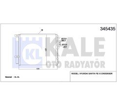 Radyatör Klima Santafe 10-12 2.0 Dizel 976062B700
