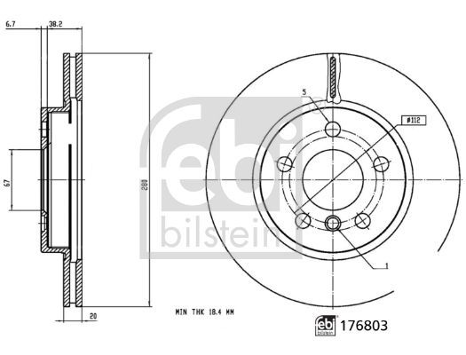 BMW İ3 ÖN FREN DİSK ADET 280mm 34116866293