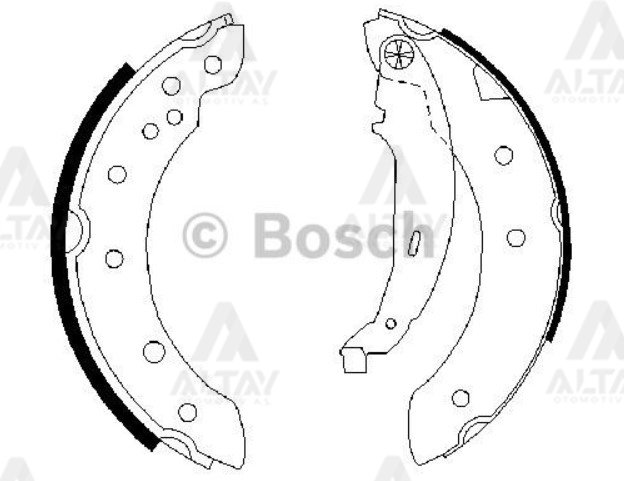 Fren Balata Clıo Iı 98-09 / Symbol I 98-08 / Laguna I 93-02 / Logan 04-12 / Sandero 08=> / 106 Iı 96-04 / 306 94-01 Pabuç Arka