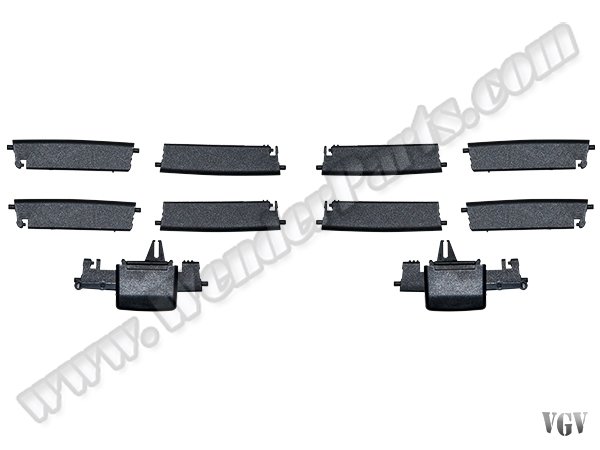 Klima/Kalorifer Izgara Tm Tk W166 X166 C292 Arka (Set:12ad); Siyah 2011-15 - 1668300554RK