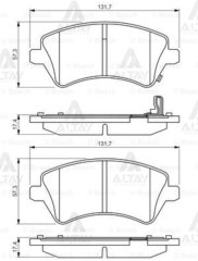Fren Balata Corolla 02-06 Ön 0446502130
