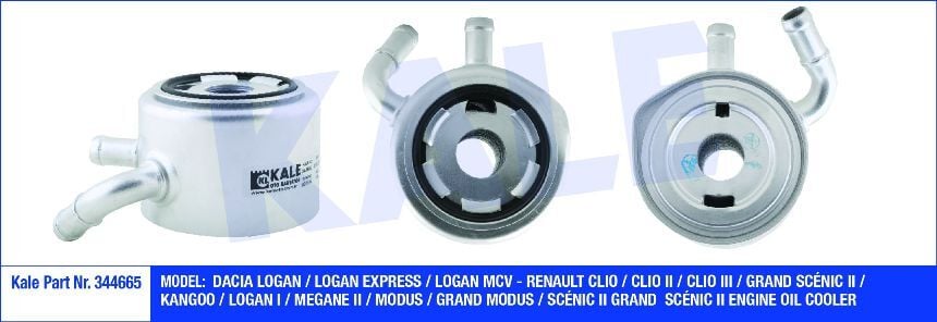 YAĞ SOĞUTUCUSU 344665 KANGO CLIO II MEGANE II 1.5 DCI K9K 85BG
