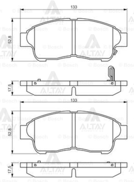 Fren Balata Corolla 95-02 Enjeksiyonlu Ae101-Ae111 / Corona 92>97 / Rav4 96>00 Ön 0446505010