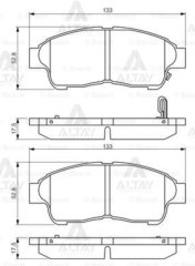 Fren Balata Corolla 95-02 Enjeksiyonlu Ae101-Ae111 / Corona 92>97 / Rav4 96>00 Ön 0446505010