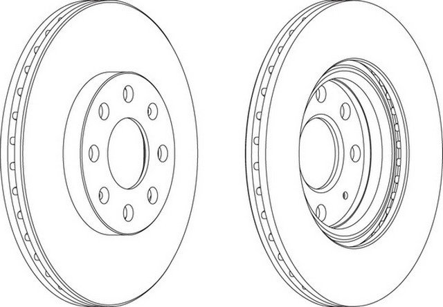 Opel Fren Disk Ön Corsa D 569065 569024 55700920 569024 569065