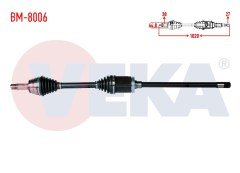 KOMPLE AKS SAG ON BMW X5 (E70) 3.0 D UZUNLUK 1020 mm 2007-2012 31607545126 31607553946