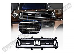 Klima/Kalorifer Izgarası F01+LCI Ön Orta; Nikelajlı Siyah - 64229112151