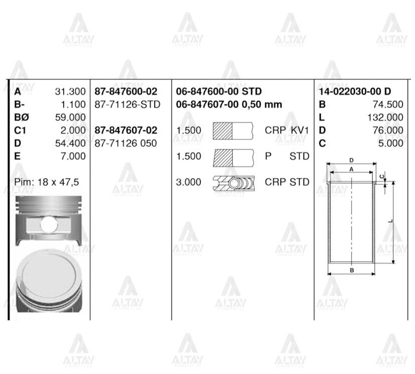 Segman Accent  95-02 1.3 Std 684760000