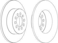 Vw Golfv-Vı Caddy 04-13 Fren Diski Arka 1K0615601K 1K0615601Ab 1K0615601K 5C0615601 5C06156