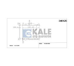 Radyatör Su Getz 06-11 1.4 Benzinli 16Mm (At) Brazıng 253101C350