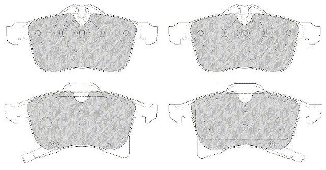 Opel Fren Balata Ön Astra H 1605998 1605177 1605080 1605992 1605998 23832 93176429 Fqt1640