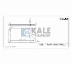 Radyatör Su Avensıs 03-08 / Corolla Verso 02-04 2.0 Dizel 26Mm (Mt) Brazıng 164000G020