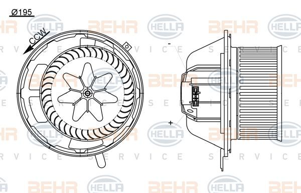 Bmw E87-E90-F25 Kalorifer Motoru 64119227670 64116933663 64119144200 64119227670 6933663 91