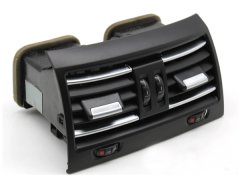 Klima/Kalorifer Izgarası F10+LCI Arka; (Komple) Nikelajlı Siyah - 64229172344C